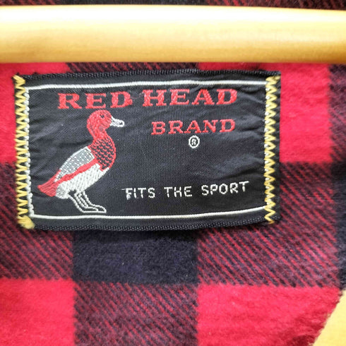 レッドヘッド RED HEAD 50S FITS THE SPORT 裏地 バッファローチェック ガンパッチ ハンティング ジャケット 襟コーデュロイ ダブルフラップ メンズ